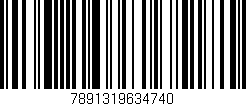 Código de barras (EAN, GTIN, SKU, ISBN): '7891319634740'