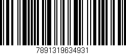 Código de barras (EAN, GTIN, SKU, ISBN): '7891319634931'