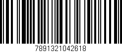 Código de barras (EAN, GTIN, SKU, ISBN): '7891321042618'