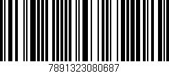 Código de barras (EAN, GTIN, SKU, ISBN): '7891323080687'