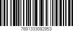 Código de barras (EAN, GTIN, SKU, ISBN): '7891333092953'