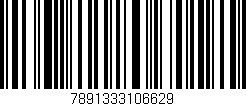 Código de barras (EAN, GTIN, SKU, ISBN): '7891333106629'