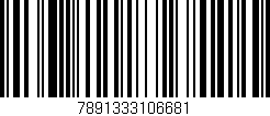 Código de barras (EAN, GTIN, SKU, ISBN): '7891333106681'