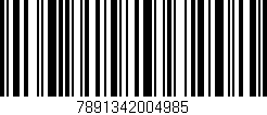 Código de barras (EAN, GTIN, SKU, ISBN): '7891342004985'