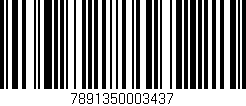 Código de barras (EAN, GTIN, SKU, ISBN): '7891350003437'