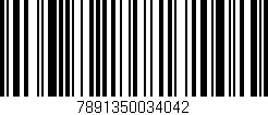 Código de barras (EAN, GTIN, SKU, ISBN): '7891350034042'