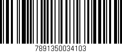 Código de barras (EAN, GTIN, SKU, ISBN): '7891350034103'