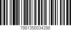 Código de barras (EAN, GTIN, SKU, ISBN): '7891350034288'