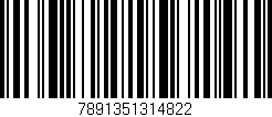 Código de barras (EAN, GTIN, SKU, ISBN): '7891351314822'