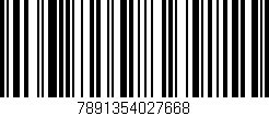 Código de barras (EAN, GTIN, SKU, ISBN): '7891354027668'
