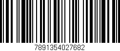 Código de barras (EAN, GTIN, SKU, ISBN): '7891354027682'