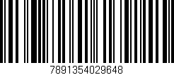 Código de barras (EAN, GTIN, SKU, ISBN): '7891354029648'