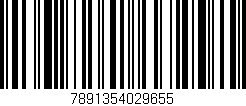 Código de barras (EAN, GTIN, SKU, ISBN): '7891354029655'