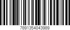 Código de barras (EAN, GTIN, SKU, ISBN): '7891354043989'