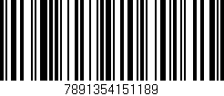 Código de barras (EAN, GTIN, SKU, ISBN): '7891354151189'