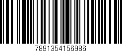 Código de barras (EAN, GTIN, SKU, ISBN): '7891354156986'