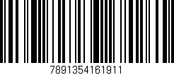 Código de barras (EAN, GTIN, SKU, ISBN): '7891354161911'