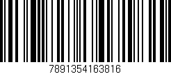 Código de barras (EAN, GTIN, SKU, ISBN): '7891354163816'