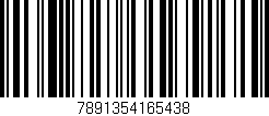 Código de barras (EAN, GTIN, SKU, ISBN): '7891354165438'