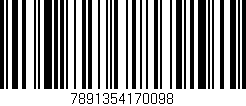 Código de barras (EAN, GTIN, SKU, ISBN): '7891354170098'