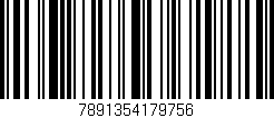 Código de barras (EAN, GTIN, SKU, ISBN): '7891354179756'