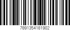 Código de barras (EAN, GTIN, SKU, ISBN): '7891354181902'