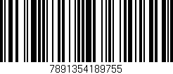 Código de barras (EAN, GTIN, SKU, ISBN): '7891354189755'