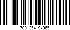 Código de barras (EAN, GTIN, SKU, ISBN): '7891354194865'
