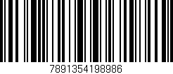 Código de barras (EAN, GTIN, SKU, ISBN): '7891354198986'