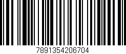 Código de barras (EAN, GTIN, SKU, ISBN): '7891354206704'