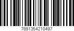 Código de barras (EAN, GTIN, SKU, ISBN): '7891354210497'