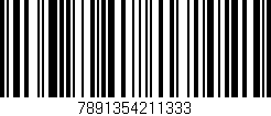 Código de barras (EAN, GTIN, SKU, ISBN): '7891354211333'