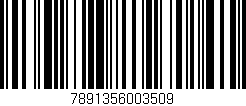 Código de barras (EAN, GTIN, SKU, ISBN): '7891356003509'