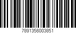 Código de barras (EAN, GTIN, SKU, ISBN): '7891356003851'