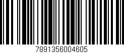 Código de barras (EAN, GTIN, SKU, ISBN): '7891356004605'