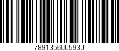 Código de barras (EAN, GTIN, SKU, ISBN): '7891356005930'