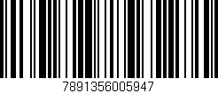 Código de barras (EAN, GTIN, SKU, ISBN): '7891356005947'