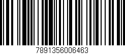 Código de barras (EAN, GTIN, SKU, ISBN): '7891356006463'