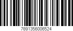Código de barras (EAN, GTIN, SKU, ISBN): '7891356006524'