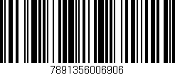 Código de barras (EAN, GTIN, SKU, ISBN): '7891356006906'