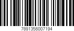 Código de barras (EAN, GTIN, SKU, ISBN): '7891356007194'