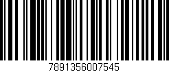 Código de barras (EAN, GTIN, SKU, ISBN): '7891356007545'