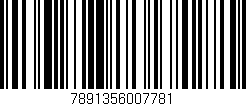 Código de barras (EAN, GTIN, SKU, ISBN): '7891356007781'