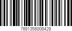 Código de barras (EAN, GTIN, SKU, ISBN): '7891356008429'