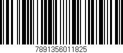 Código de barras (EAN, GTIN, SKU, ISBN): '7891356011825'