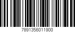 Código de barras (EAN, GTIN, SKU, ISBN): '7891356011900'