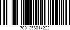 Código de barras (EAN, GTIN, SKU, ISBN): '7891356014222'