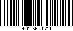 Código de barras (EAN, GTIN, SKU, ISBN): '7891356020711'