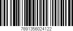 Código de barras (EAN, GTIN, SKU, ISBN): '7891356024122'