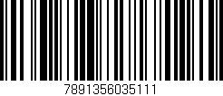 Código de barras (EAN, GTIN, SKU, ISBN): '7891356035111'